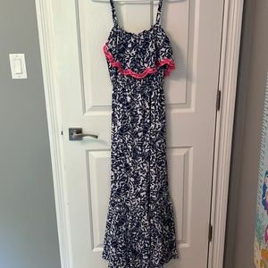 NWT Lilly Pulitzer Adia Maxi Dress in Oyster Bay Blue